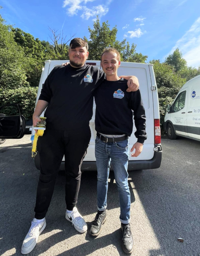 Rhys and Dev, founders of Big Bress Removals